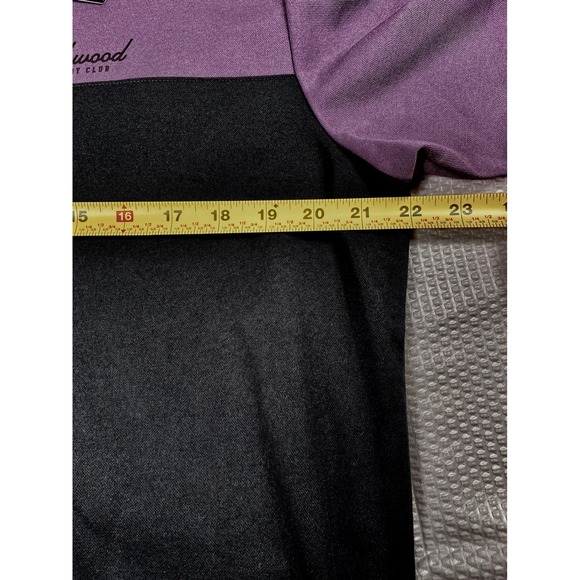 Travis Mathew Bushwood Polo Shirt‎ Mens Small Purple Black Golf Country Club - Picture 8 of 9